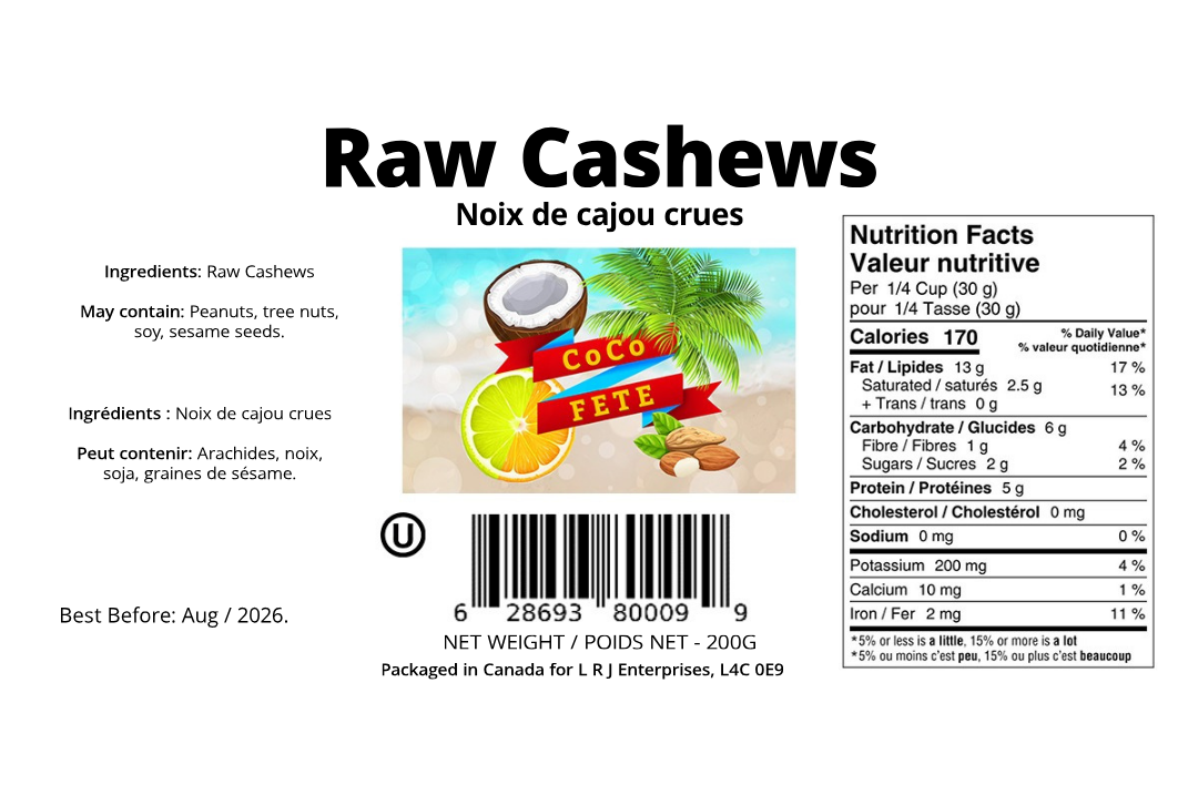 Raw Cashews