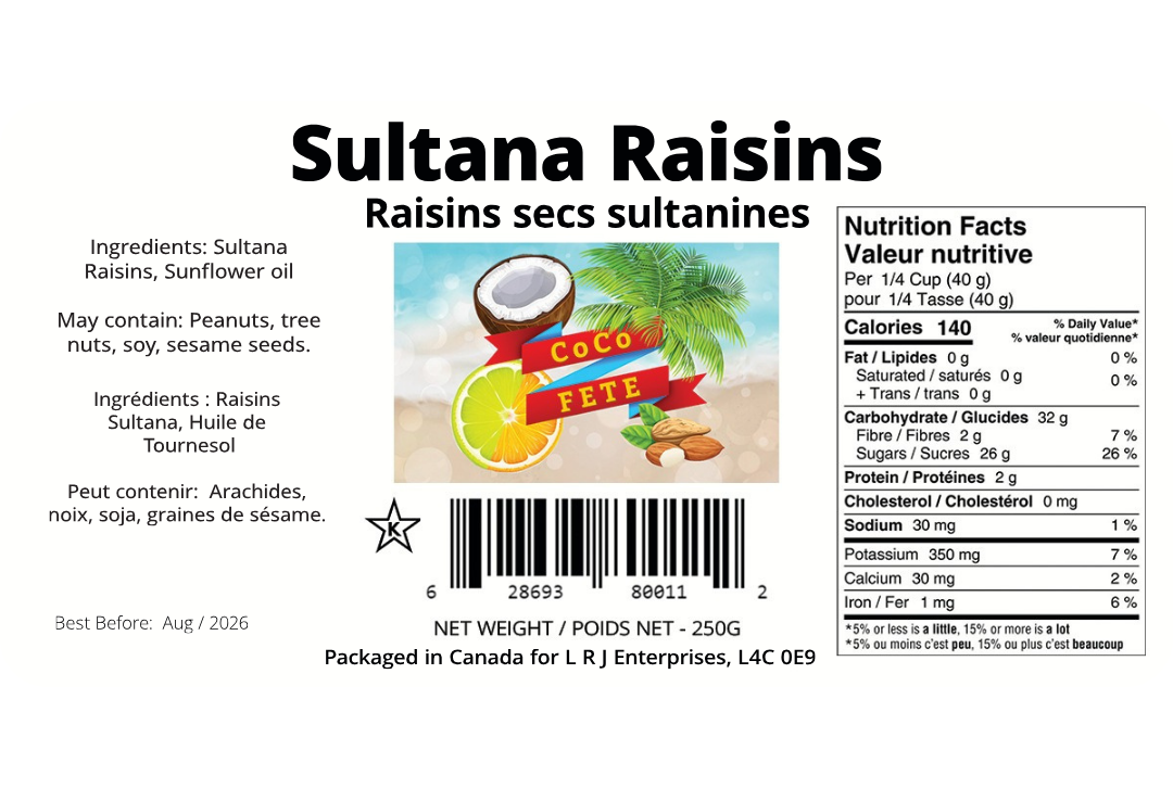 Sultana Raisins